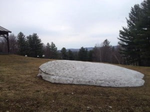 Snow pile April 22