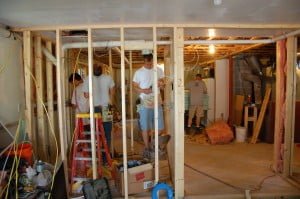 Construction in summer 2012 to build the apartment for the facilities manager