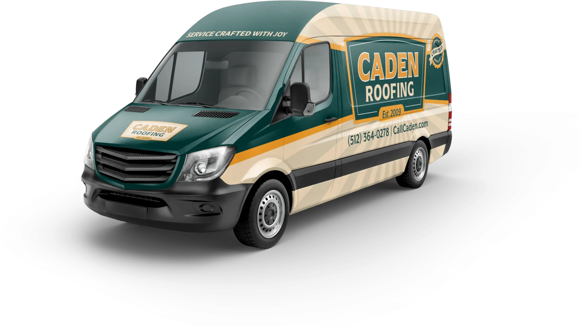 Caden Roofing service van