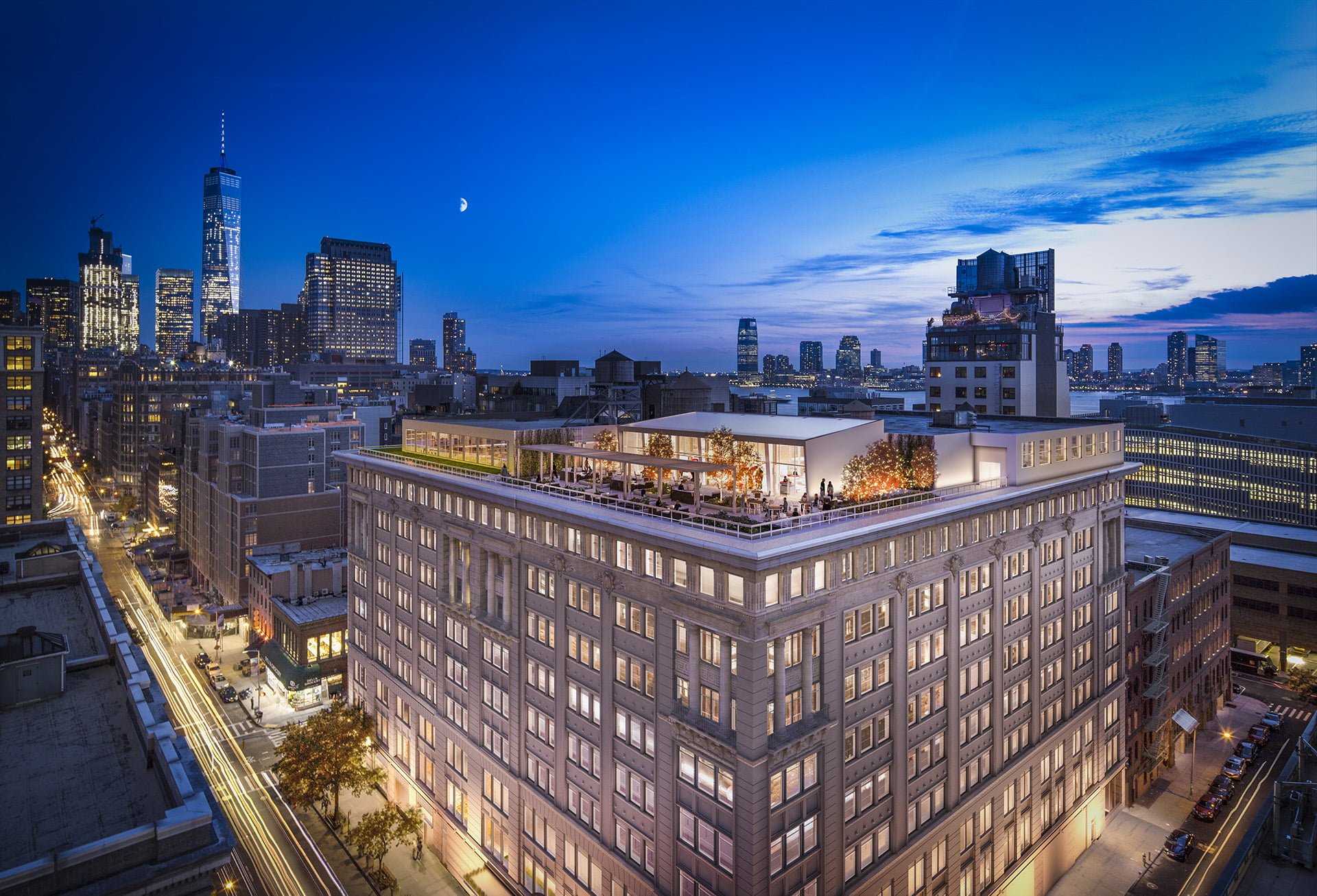 View of aerial hero shot of 315 Hudson Street
