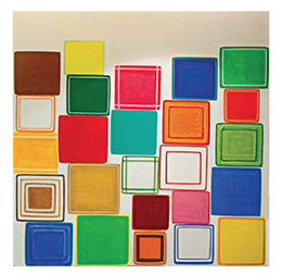 Dan Walsh’s artwork displayed at 250 Hudson Street.