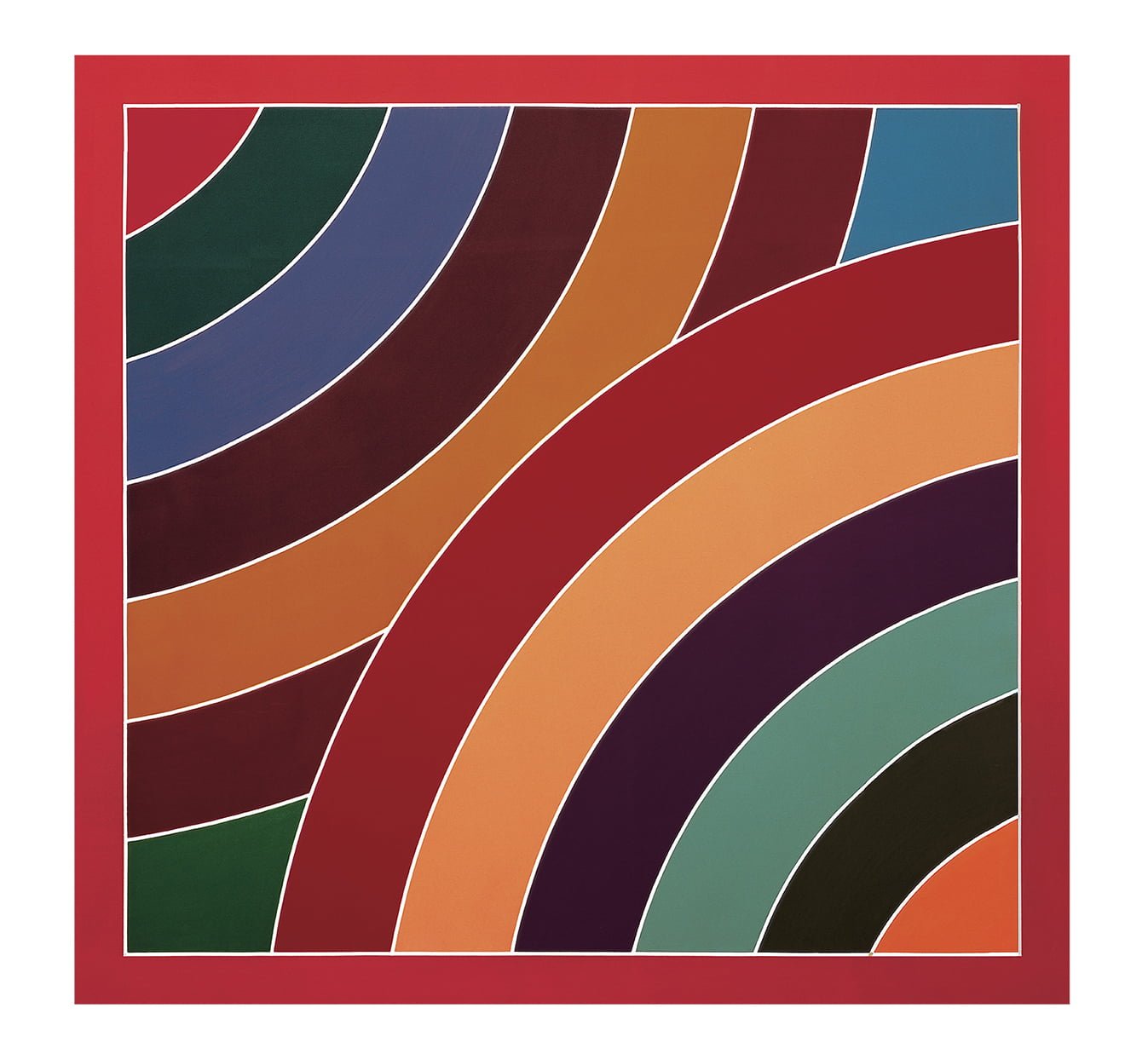 Frank Stella’s Damascus Gate II artwork displayed at 199 Water Street.